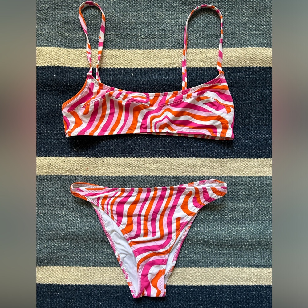 Solid & Striped Abstract Zebra Bikini - image 1